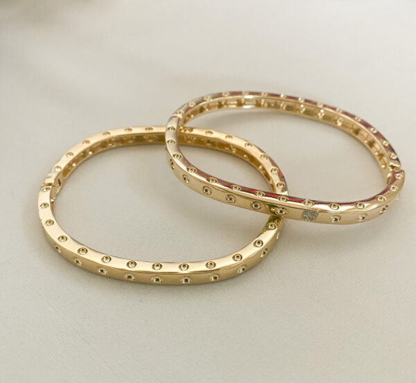 Bracelete Tifanny em banho de Ouro 18K