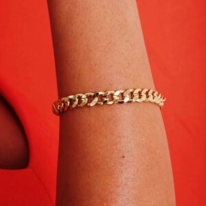 Pulseira Grumet em banho de Ouro 18K