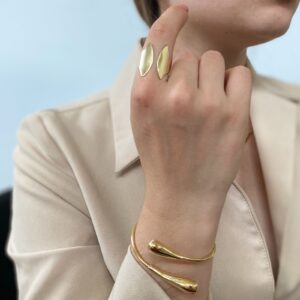 Bracelete Gota em banho de Ouro 18K