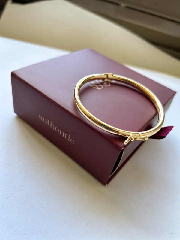 Bracelete Liso em banho de Ouro 18K - Imagem 2