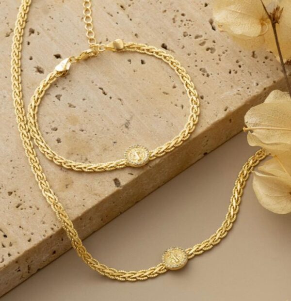 Choker São Bento em banho de Ouro 18K - Imagem 3