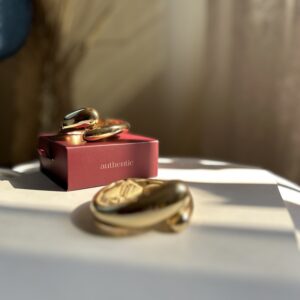 Bracelete gota Dupla em banho de Ouro 18K