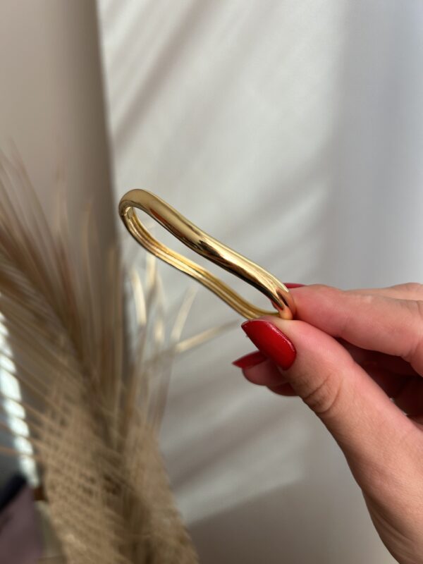 Bracelete liso em banho de Ouro 18K - Imagem 2
