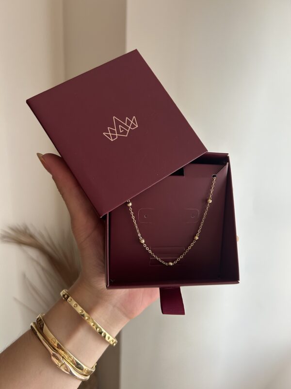 Colar Bolinha em banho de Ouro 18K