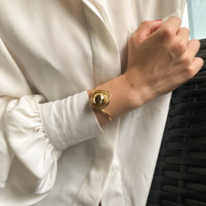 Bracelete Bola em banho de Ouro 18K