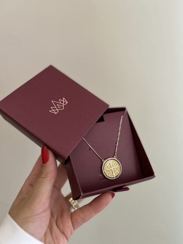 Colar São Bento em banho de Ouro 18K - Imagem 2