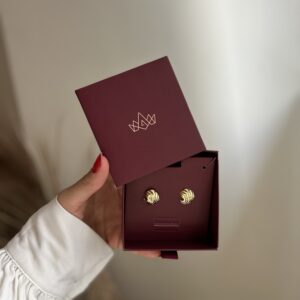 Brinco Concha em banho de Ouro 18K