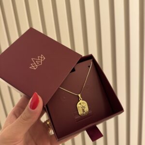 Corrente Masculina Cruz em banho de Ouro 18K