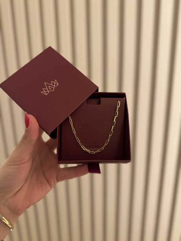 Corrente Masculina Elo Cartie em banho de Ouro 18K - Imagem 3