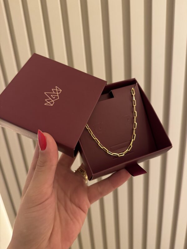 Corrente Masculina Elo Cartie em banho de Ouro 18K - Imagem 2