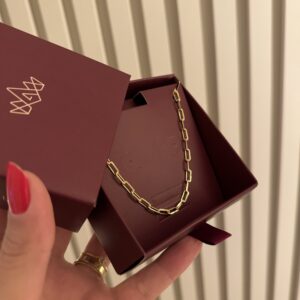Corrente Masculina Elo Cartie em banho de Ouro 18K