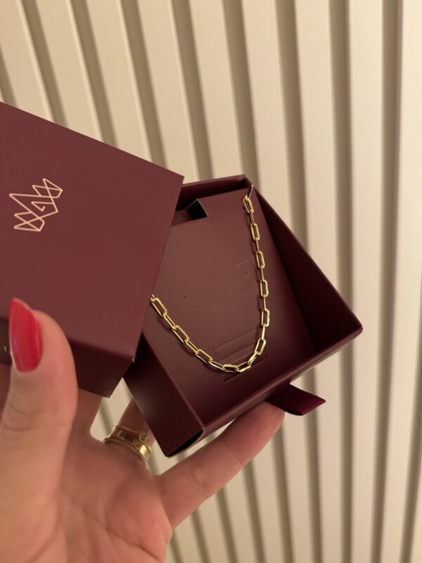 Corrente Masculina Elo Cartie em banho de Ouro 18K