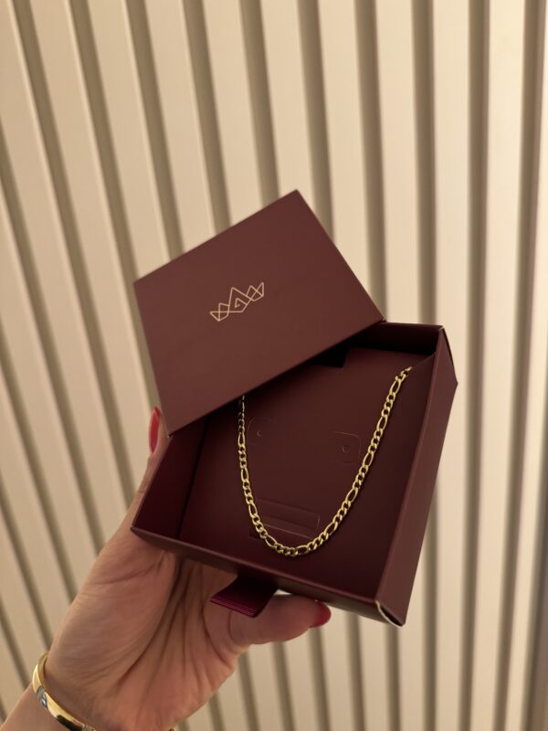 Corrente Masculina Elos em banho de Ouro 18K - Imagem 2
