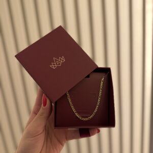 Corrente Masculina Elos em banho de Ouro 18K