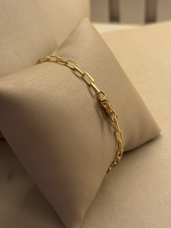 Pulseira Inspiração cartier em Banho de Ouro 18K - Imagem 2