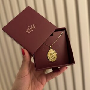 Corrente São Jorge Masculina em banho de Ouro 18K