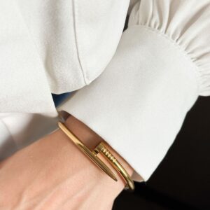 Bracelete Prego em banho de Ouro 18K