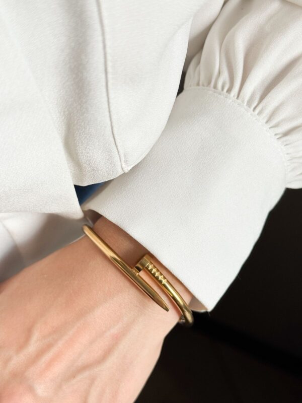 Bracelete Prego em banho de Ouro 18K