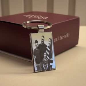 Chaveiro Quadrado personalizado Foto no Aço inox