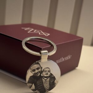 Chaveiro Redondo personalizado em aço inox