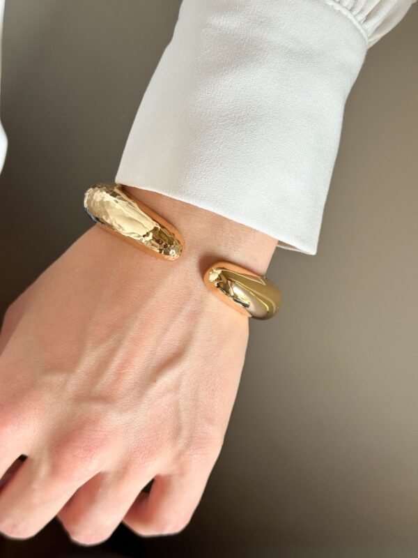 Bracelete Maximalista em banho de Ouro 18K - Imagem 2