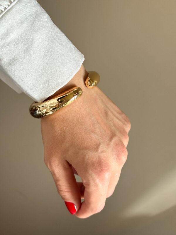 Bracelete Maximalista em banho de Ouro 18K