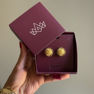 Brinco Bola em banho de Ouro 18K