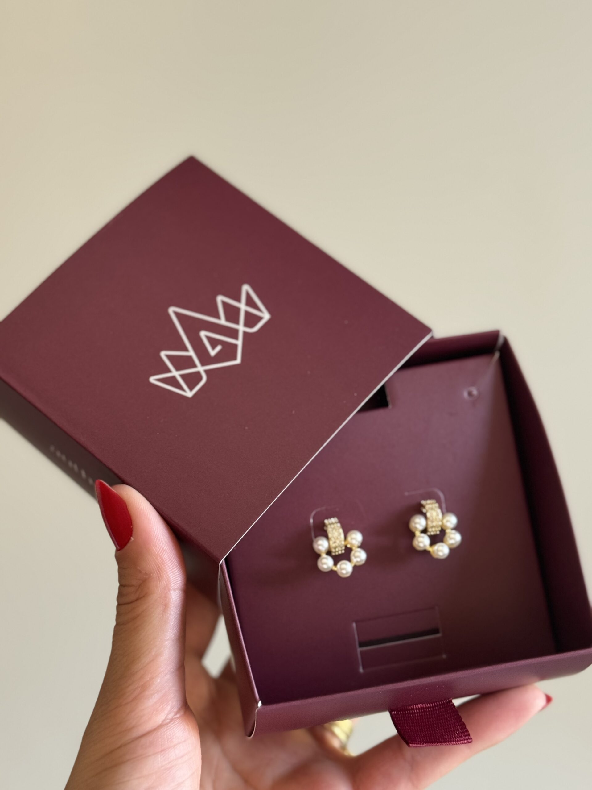 Brinco Pérola em banho de Ouro 18K - Imagem 2