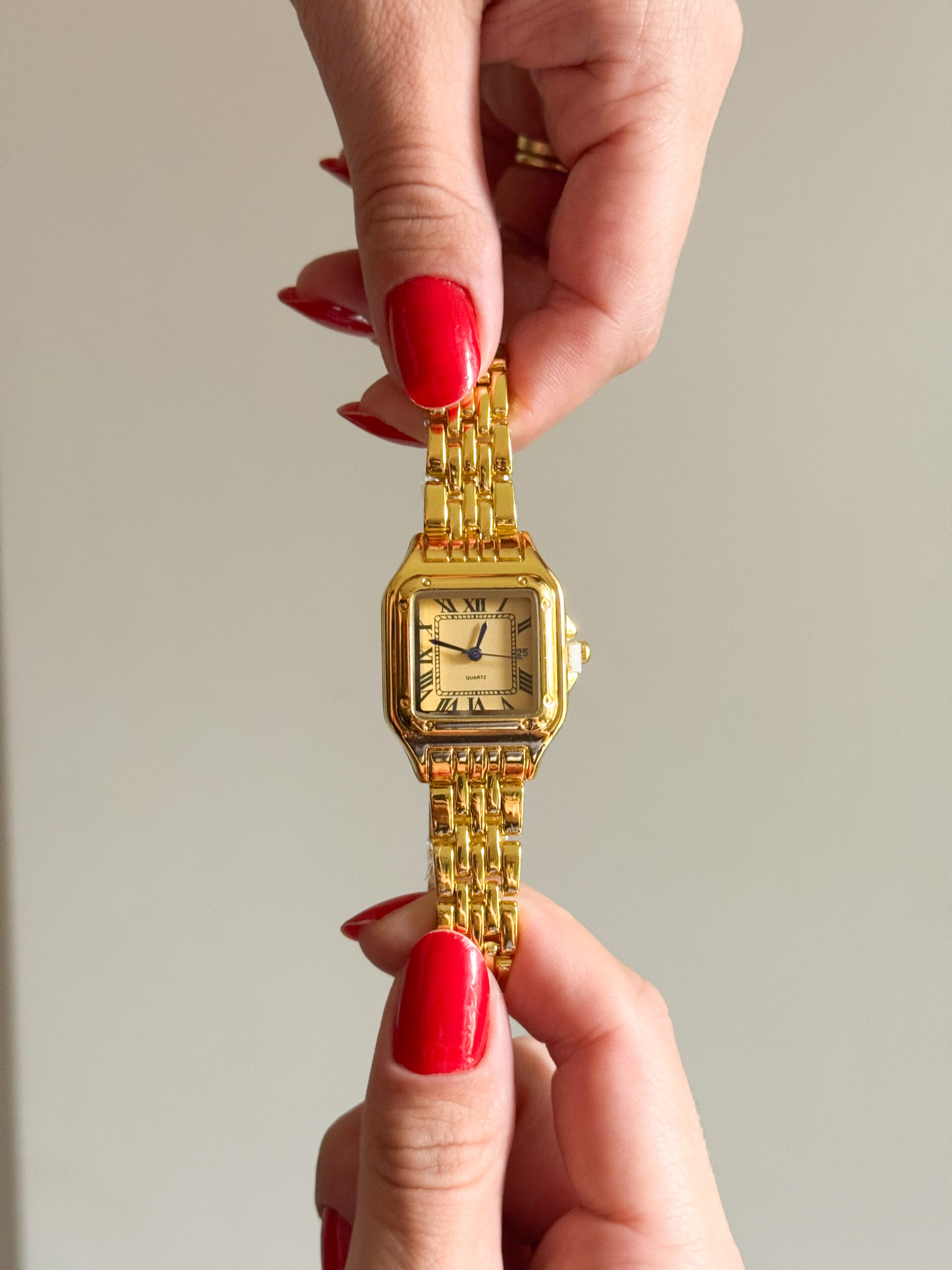 Relógio Quadrado Inspiração Alta Joalheria - Imagem 2