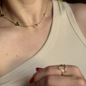 Chocker Geométrica em banho de Ouro 18K