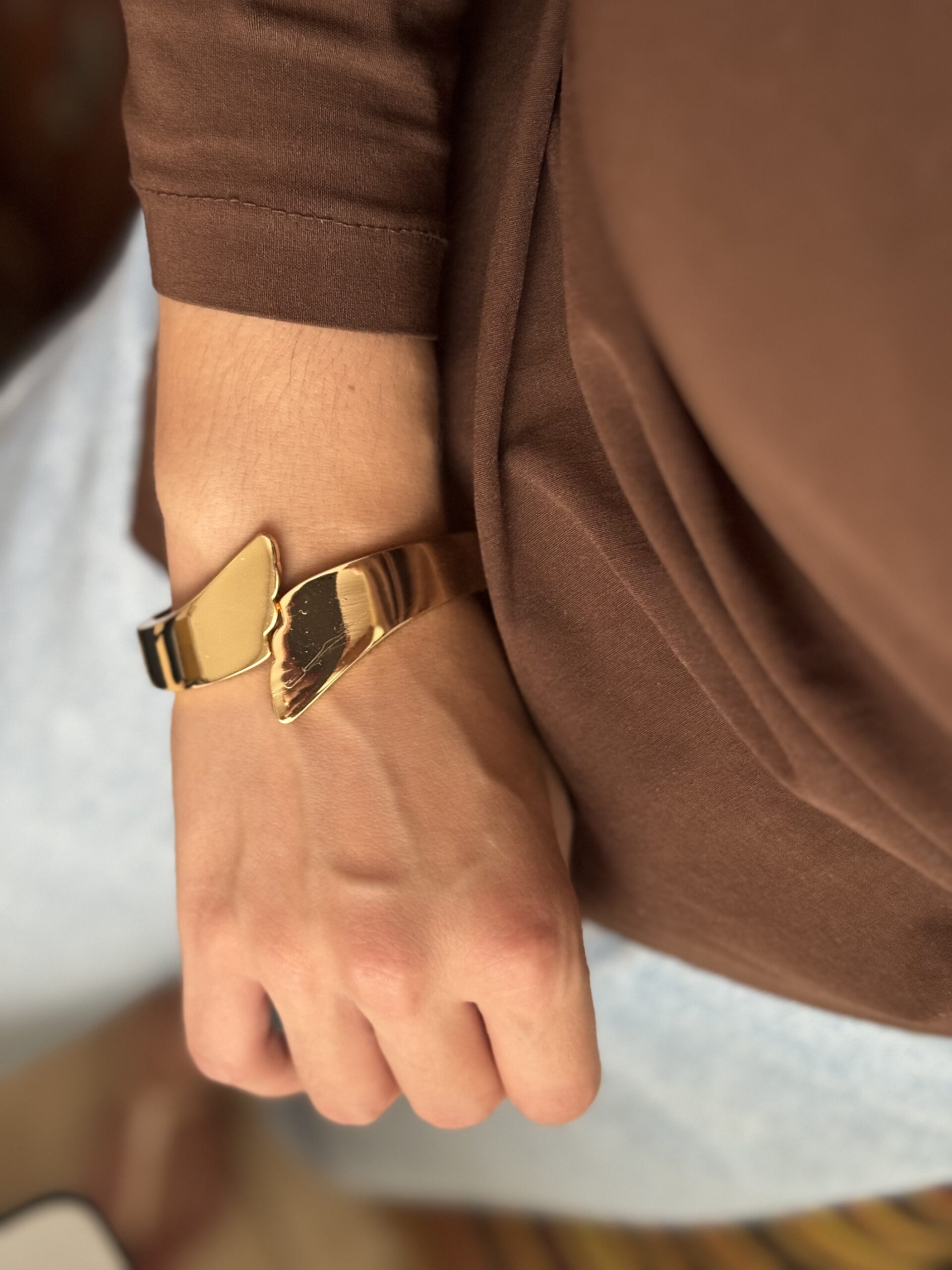 Bracelete Asas em banho de Ouro 18K