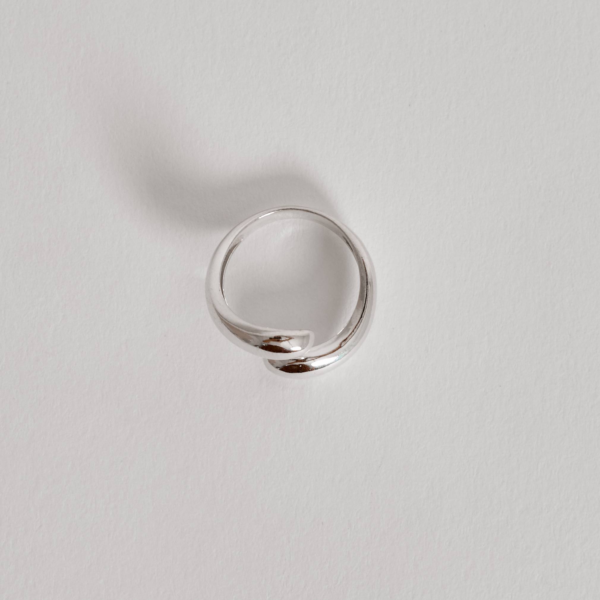 Anel Aberto Gota em Prata 925 - Imagem 3