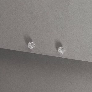 Brinco Ponto de Luz Redondo M em Prata 925