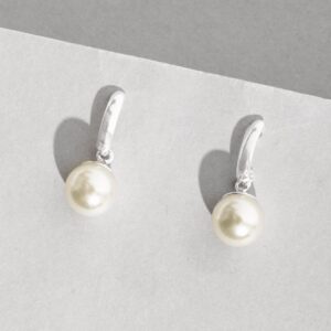 Brinco Base com Pérola em Prata 925