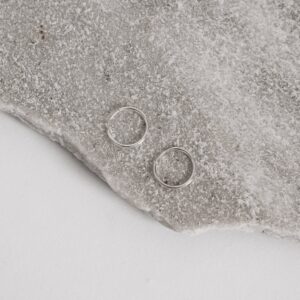 Argola Lisa 12mm em Prata 925