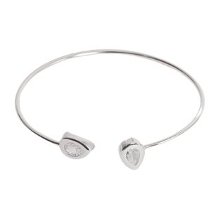 Bracelete Gota Regulável em Prata 925