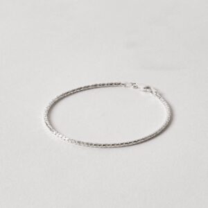 Pulseira Corrente Pipoca em Prata 925