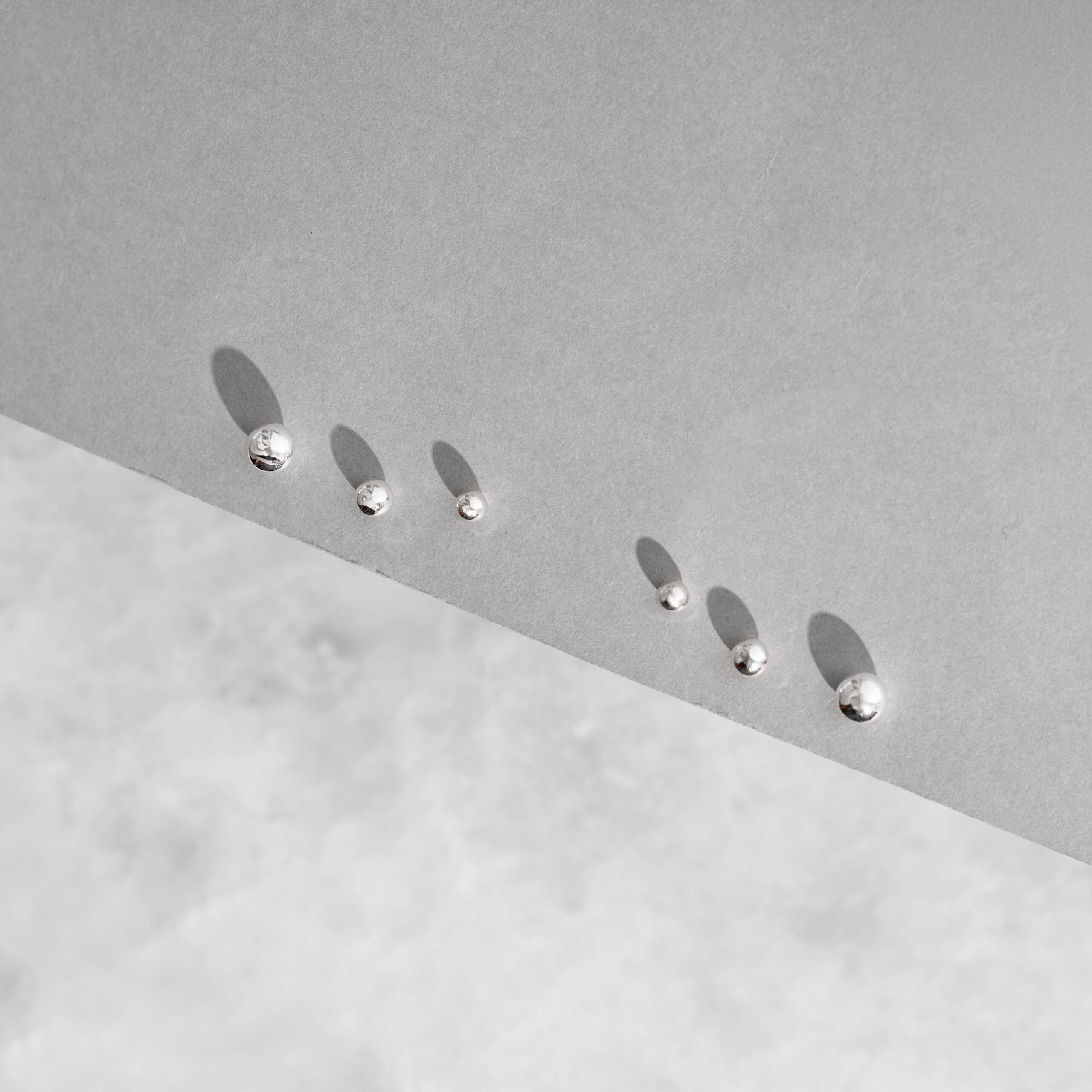 Trio de Bolas em Prata 925