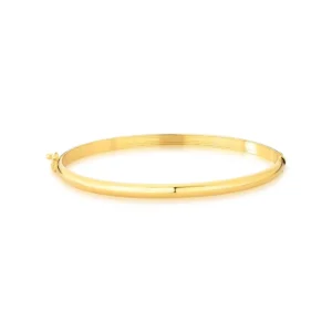 Bracelete liso em banho de Ouro 18K